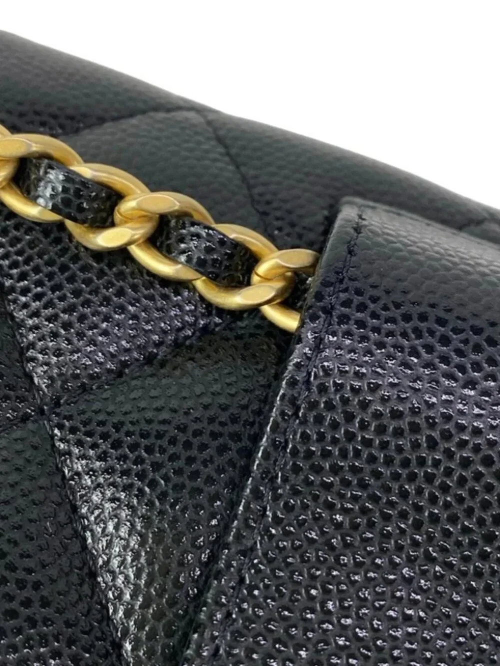 CHANEL Matelasse AP3693 Black Calfskin Bum Bag gold hardware